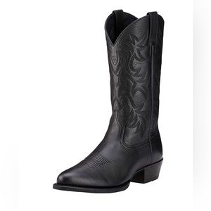 Ariat Heritage R Toe Western Boot - Men’s Sz 9 - Black